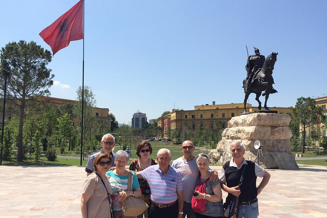 Communist History Tour Tirana & Street Food - The Pyramid and the changing face of Hoxha’s image