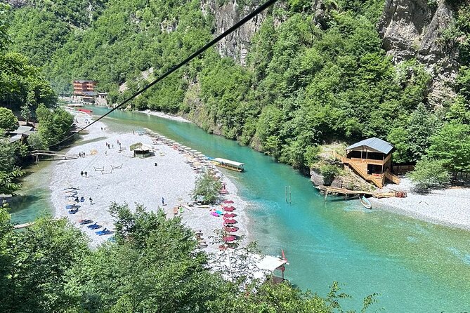 From Tirana/Durrës: Day Trip to Shala River and Koman Lake - Boarding the boat at Koman Dam