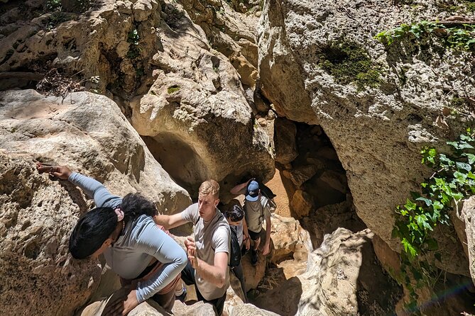Gorge Walking & Rock Scramble The Canyon of Gjipe - Scrambling into the Gjipe gorge