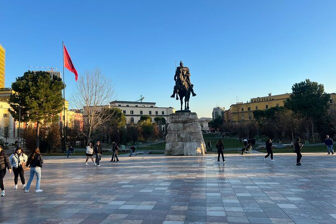 Inside Tirana Walking Tour - The National History Museum and its powerful entrance