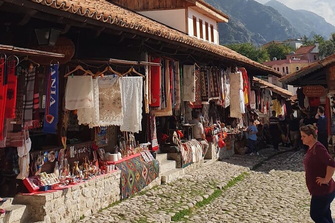 Kruja & Mount Sarisalltik including traditional lunch - Browsing the Old Bazaar for local goods