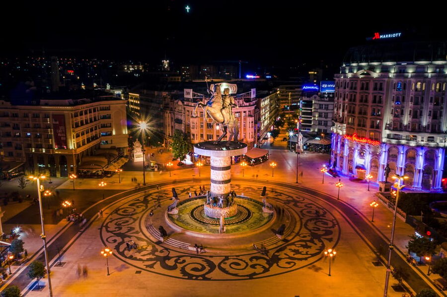 N. Macedonia &Kosovo; Semi – Private Tour; Tour Leader & Car - Reaching Skopje after the lake