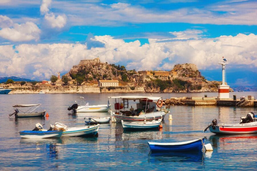Saranda: Corfu Town and Palaiokastritsa Day Trip with Cruise - Transport, timing, and the value of $82