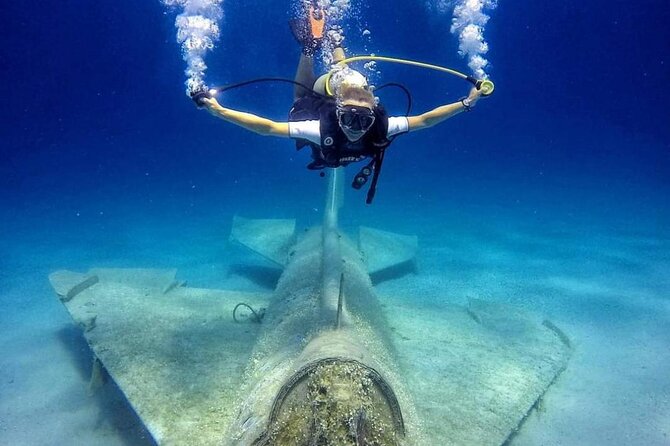 Scuba Diving in MIG-21 wreck - A Fighter Plane Beneath Drymades Beach