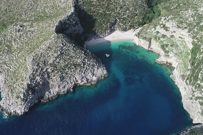 Speed Boat Tour to Vlore's Secret Blue Cave at Grama Bay - Smuggler’s Bay and the Dukat canyon