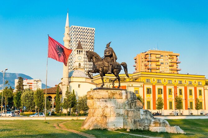 Tirana Bike Tour, History, Culture and Visit to Artificial Lake - The Great Mosque of Tirana and a city still changing