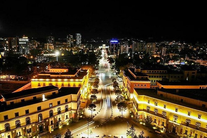 Tirana Center Walking Tour - The House of Leaves is seen from outside