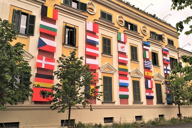 Tirana Walking Tour, Extra Virgin Olive Oil and Raki Tasting - The Pyramid and the city’s Communist memory