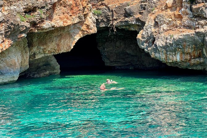 Vlore: Dafina Bay and Haxhi Ali Cave Private Speedboat Tour - Cape Galoveci adds rugged rock scenery