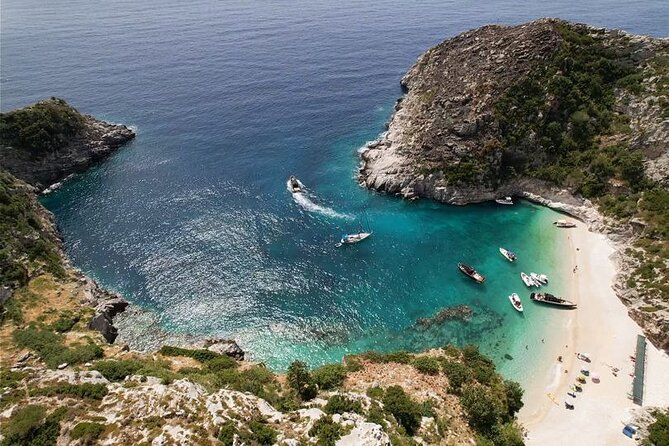 Vlore Private Boat Tour Blue Cave & Grama Bay Adventure - A full day along the Karaburun Peninsula