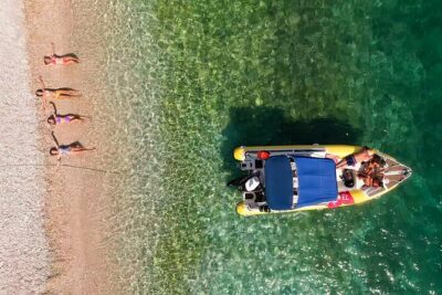 Vlore Private Boat Tour Blue Cave & Grama Bay Adventure