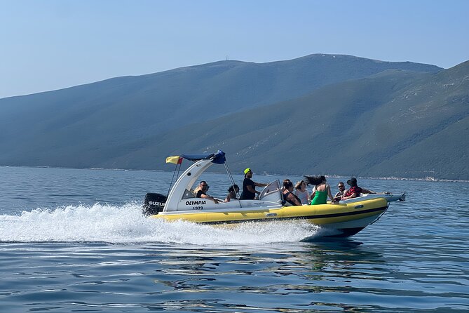 Vlore Speedboat Tour to Dafina Bay & Haxhi Ali Cave - St. Vasil gives you the longest beach break